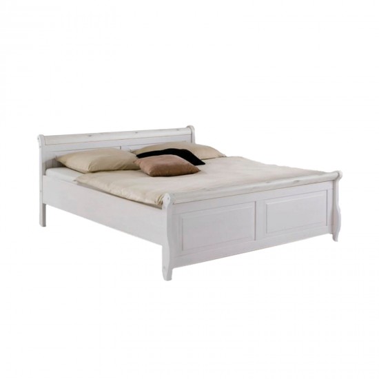 Кровать двуспальная Мальта 160 (белый воск)